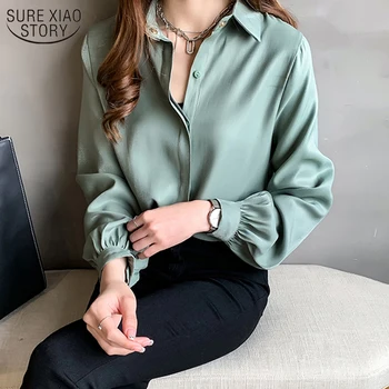 Plus Velikost 4XL Bluzo Priložnostne Ženske Majice 4 Barve z Dolgimi Rokavi Ženske Vrhovi 2021 Jeseni Nov Modni Ulične Majica 11384