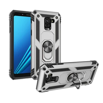 Magnet Kovinski Shockproof Oporo Primeru Telefon Za SAMSUNG A8 2018 A530F Oklep Silikon Tesnilo Pokrov ležišča Za Galaxy A8 Plus A730F