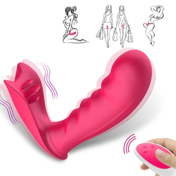 Nositi 10 frekvenčni Vibrator za Ženske Dildo Daljinski upravljalnik Hlačke Vibrator za G spot Analne Stimulacije ščegetavčka Adult Sex Igrače