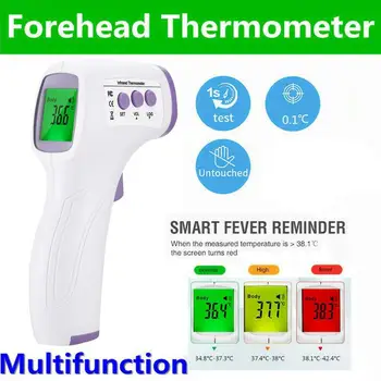 Infrardeči Termometer Čelo brezkontaktno Telo Termometer IR telesna temperatura Temperatura Otroška Prostem Odraslih Digitalni Termometer Pištolo