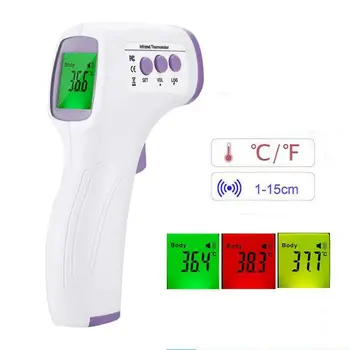 Infrardeči Termometer Čelo brezkontaktno Telo Termometer IR telesna temperatura Temperatura Otroška Prostem Odraslih Digitalni Termometer Pištolo