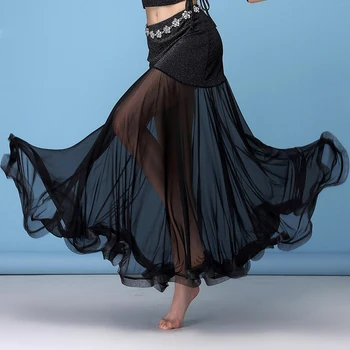 Črni Trebuh Ples Krilo Dolgo Bellydance Kostum Obleko, Krilo Za Ženske Orientalskih Kostumov Praksi Krila Flamenco Krila