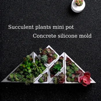 Sočne Rastline, Vaza Silikonski Konkretne Plesni Kvadratnih Mavca Pot Plesni Doma Dekoracijo Cementa Gline Obrti