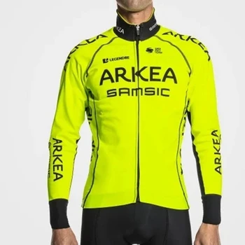 ARKEA kolesarski dres bo ustrezala moške zimske kašmir dolge rokave, da bo toplo uci mtb jersey ciclismo Samsic Jakna