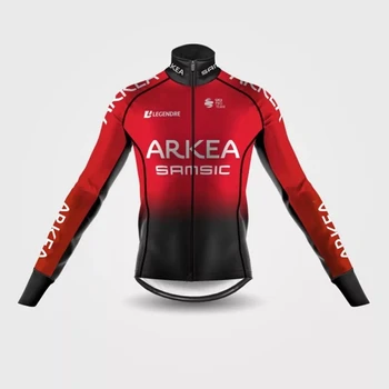 ARKEA kolesarski dres bo ustrezala moške zimske kašmir dolge rokave, da bo toplo uci mtb jersey ciclismo Samsic Jakna