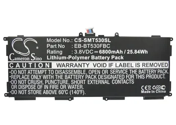 Cameron Kitajsko 6800mAh Baterija EB-BT530FBC za Samsung SM-T530, SM-T531, SM-T533, SM-T535, SM-T537, SM-T537A, SM-T537R4
