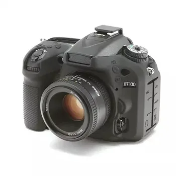 Mehke Silikonske Gume Fotoaparat Telo Primeru Kritje Za Nikon D7100 D7200 Fotoaparat Torba Zaščitni Lupini Pokrov