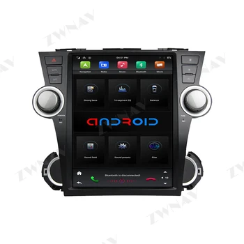 Tesla zaslon Android 9.0 Avto Multimedijski Predvajalnik Za Toyota Highlander 2008 GPS Navigacija Auto video audio stereo radio vodja enote