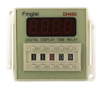 DH48S-2ZH na zamude SPDT + pretočni SPDT časovni rele, AC 220V 110V AC/DC 24V 12V z vtičnico 220VAC delay timer s podstavkom
