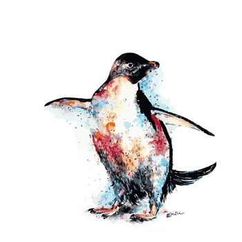 Barvanje Z Številkami DIY Dropshipping40x50 50x65cm Kul ples naslikal pingvin Živali Platno Poročno Dekoracijo slikah Darilo