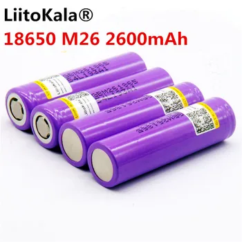 2 kos/veliko prvotne LiitoKala za LG M26 18650 2600mah 10A 18650 li-ion polnilne baterije varno baterija za ecig/sco