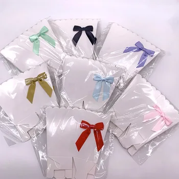 12Pcs Mini Barvo Papirja Kokice Škatle z Lokom Uslug Polje Baby Tuš Novo Leto, Rojstni Film Zdravljenje Dekor Tabela Dobave