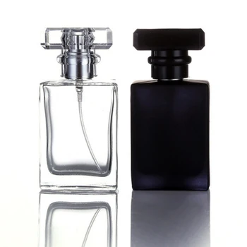 30 ml Kvadratnih Steklo ponovno napolniti Stekleničke Parfuma Razpršilo Visoke-razred Prazno Kozmetični Posodo Prenosni Parfum Spray Steklenico Crystal