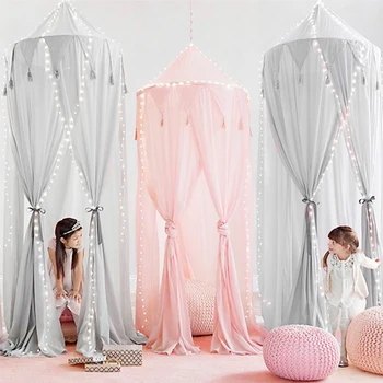 1PC Romantično Visela Dome Komarjem Postelje Krošnjami Skandinavski Slog Šifon otroška posteljica proti Komarjem Domačega Tekstilnega Soba Dekoracijo