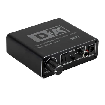 192kHz DAC Pretvornik z Bluetooth Sprejemnik za Nadzor Glasnosti Digitalni Optični Koaksialni za Analogni Avdio Pretvornik Napajalnik