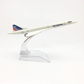 1/400 Obsega Letala Air France Concorde 16 cm Zlitine Letalo Model Igrače za Otroke, Otroci Darilo za Zbiranje