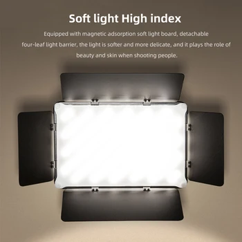 VILTROX VL-S192T LED Video Luč Bi-color Zatemniti Brezžični Daljinski Plošča Razsvetljave, Komplet + 1,8 m Lahka Stojalo za Studijsko Fotografiranje