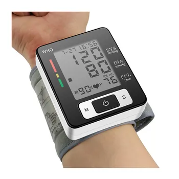 Avtomatski Zapestni Krvnega Tlaka spremlja Srčni Utrip Meter Pralni digitalni LCD zaslon Natančno izmeriti čas delovanja Baterij