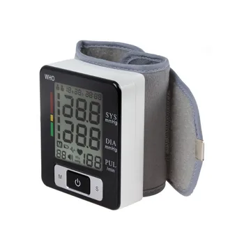 Avtomatski Zapestni Krvnega Tlaka spremlja Srčni Utrip Meter Pralni digitalni LCD zaslon Natančno izmeriti čas delovanja Baterij