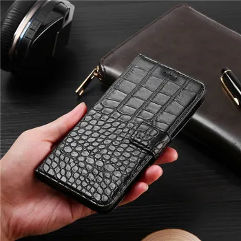 Telefon Primeru za LG K7/Tribute 5 LS675 X210 X210DS Primeru Denarnice Krokodil Tekstura Usnja Oblikovanje Knjige Telefon Coque Capa S Traku