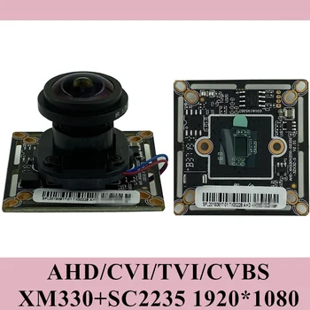 1920*1080 2MP AHD Modula Kamere Odbor panorama FishEye 2.8-12mm XM330+F37 38*38 mm UTC BNC DC 12V CCTV Varnost