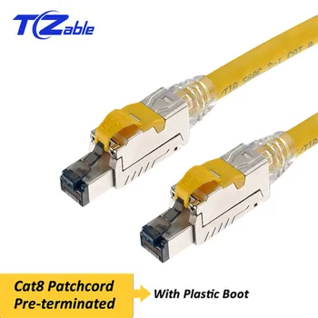 Cat8 Ethernet Kabel RJ 45 Lan Kabel, Cat 8 Omrežij Kabel 0,5 M 1M 1,5 M 2M 3M 4M 5M 7M 8M 10M 12M 15M 20M 25M 40M 30M 60M 50M