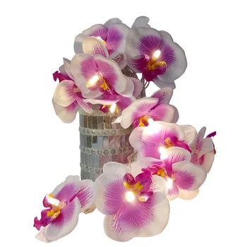 Unquie Ročno Orhideja je Cvet Niz LED Luči,cvetlični počitnice razsvetljavo, Vaze cvetlični aranžma,Stranka dogodek svetlobe dekoracijo