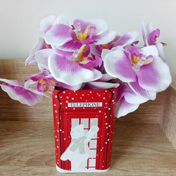Unquie Ročno Orhideja je Cvet Niz LED Luči,cvetlični počitnice razsvetljavo, Vaze cvetlični aranžma,Stranka dogodek svetlobe dekoracijo