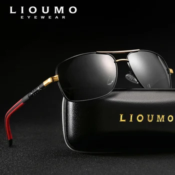 LIOUMO Design Kvadratnih sončna Očala Moških Polarizirana Vožnje Očala Ženske Modni Anti-Odsevni Objektiv Unisex Očala gafas de sol