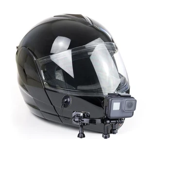 Nastavljiv Motoristična Čelada Brado Nosilec Osnovnih Mount Adapter Set Za GoPro Hero 7 6 5 4 Delovanje Fotoaparata Dodatki