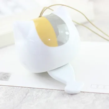 Saim Japonski Veter Zvončki Žival Mačka Windchimes Figur Keramični Vetru Zvončki Doma Okraski Visi Avto Ornament Srečen Obrti