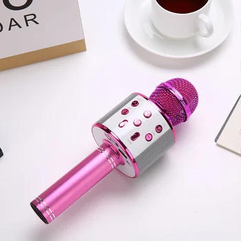 Bluetooth Karaoke Mikrofon Brezžični Mikrofon Professiona Zvočnik Ročni Microfone Igralec Petje Diktafon Mikrofon