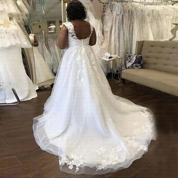 Miaoduo Preprosto Poročno Obleko Plus Velikost Afriki Princesa Vestidos De Noiva 2021 Boho Свадебное платье Za Nevesto Preprost Oblek