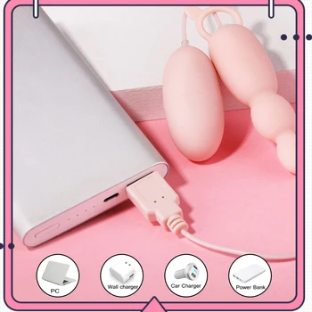 IKOKY USB Power G-Spot Masaža Klitoris Stimulator Analni Čep, Vibrator Sex Igrače za Ženske Bradavico, Lizanje Jezika Vibratorji