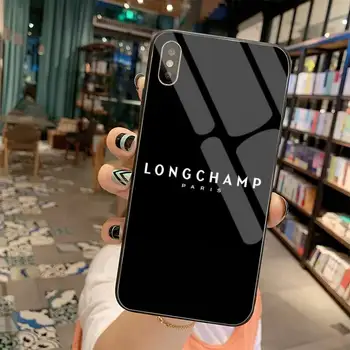 Dabieshu francoske znamke Longchamp po Meri Mehko Telefon Primeru Kaljeno Steklo Za iPhone 11 XR Pro XS MAX 8 X 7 6S 6 Plus SE 2020 primeru