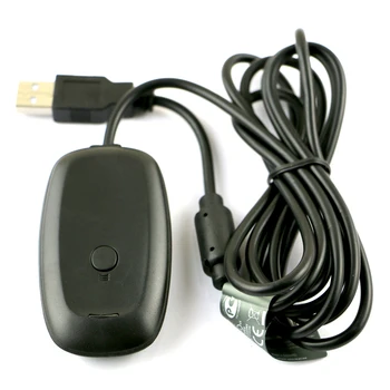 Črno Za Xbox 360 Brezžični Gamepad za PC Adapter USB Sprejemnik Podpira Win7/8/10 Sistem Za Microsoft Xbox360 Krmilnikom Konzole
