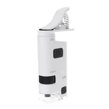 40-60X Mikroskop Z Telefon Clip LED Lučka Lupo Loupe Tekstilne Mikroskopi -DR56O