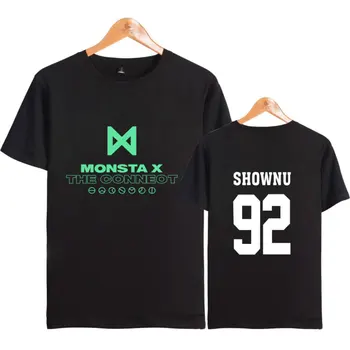 KPOP Monster X Trendy mlade Tshirt Moški/Ženske Modni Poletje priljubljena Kratek Rokav T-shirt Priložnostne Smešno Plus Velikost XXS-4XL oblačila