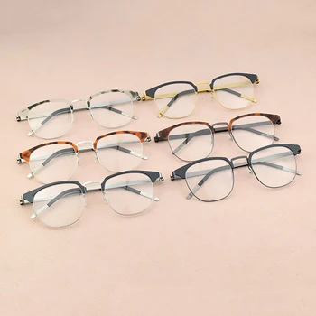 Ultralahkih modne blagovne znamke titana očal okvir moških optičnih očal okvir ženske, okviri za očala, moška očala za Ženske 9843