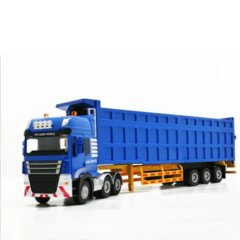 1:50 Obsega Zlitine Kovin Tovornjak Priklopnika Container Truck Visoko Simulacije Diecast Model Inženiring Vozila Igrača