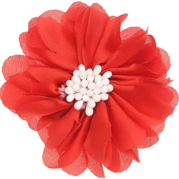 20PCS Boutique Šifon Cvetje, Poročni dekoracijo cvet pribor za lase lok samorog dodatek Št Hairclip Ne Loki Headwrap