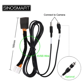 SINOSMART C12 priključni Kabel za Mazda 3 Limuzina Axela Obračanje Fotoaparat OEM Zaslon, ne da bi Poškodovali Avto Napeljava
