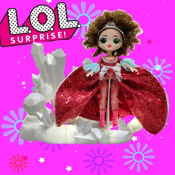 LOL Presenečenje Lutke OMG Kristalno Idol Princesa Anime Številke Rdeča Oblačila Collector ' s Edition Dekle Obleko Gor Igrače Božično Darilo Komplet