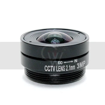 3.0 milijona slikovnih Pik 2.1 mm cs objektiv Omejeno Iris Objektiv CS Mount CCTV Objektiv širokokotni pogled 133degree za 1/2.7