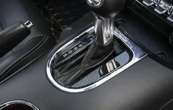Prestavna Trim Dekoracijo Okvir Nalepke za Ford Mustang-2020 Avto Notranja Oprema ABS Ogljikovih Vlaken Avto Styling 3pcs