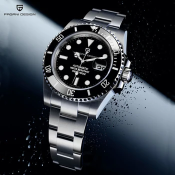 2020 PAGANI DESIGN Moške Potapljač ure top blagovne znamke luksuzni mehansko ročno uro, za moške, iz nerjavnega jekla samodejni watch nepremočljiva