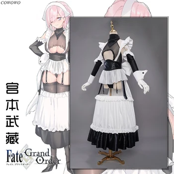 Anime! Usoda/Grand Da FGO Miyamoto Musashi Devica Obleko Lovley Lolita Enotno Cosplay Kostum Halloween Obleko Za Ženske do leta 2020 NOVA
