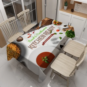 Japonska Jedilno Mizo Dekor Prtom Losos Suši Hrano Vzorec Zgostitev Stroj Tkanina 3D Okrogla Miza krpo za Božični Zabavi