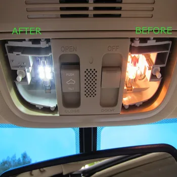 13pcs Bela Canbus Avtomobilske LED Sijalke Notranje zadeve Paket Komplet Za obdobje 2006-2010 Jeep Commander Zemljevid Dome Trunk registrske Tablice Lučka