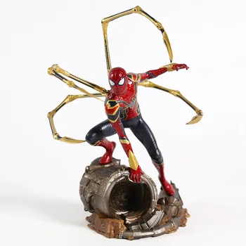 Avengers Infinity Vojne Železa Pajek 1/10 Obsega PVC Slika, Kip Zbirateljske Model Igrača